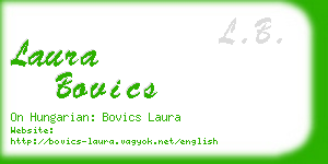 laura bovics business card